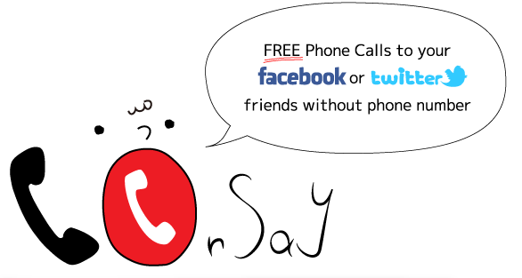 Onsay ~FREE Phone Calls to your Facebook/Twitter friends without a phone number~
